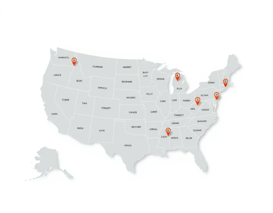 Mold Removal Service Areas Map